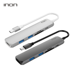 아이논 USB 3.0 C타입 6in1 멀티허브 IN-UH610C